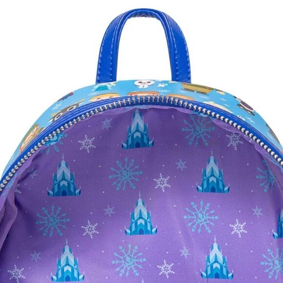 Loungefly x Disney Frozen Chibi Print Mini Backpack NWT - Picture 11 of 15